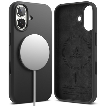 Ovitek Ringke "Silicone Magnetic" za iPhone 17 - black