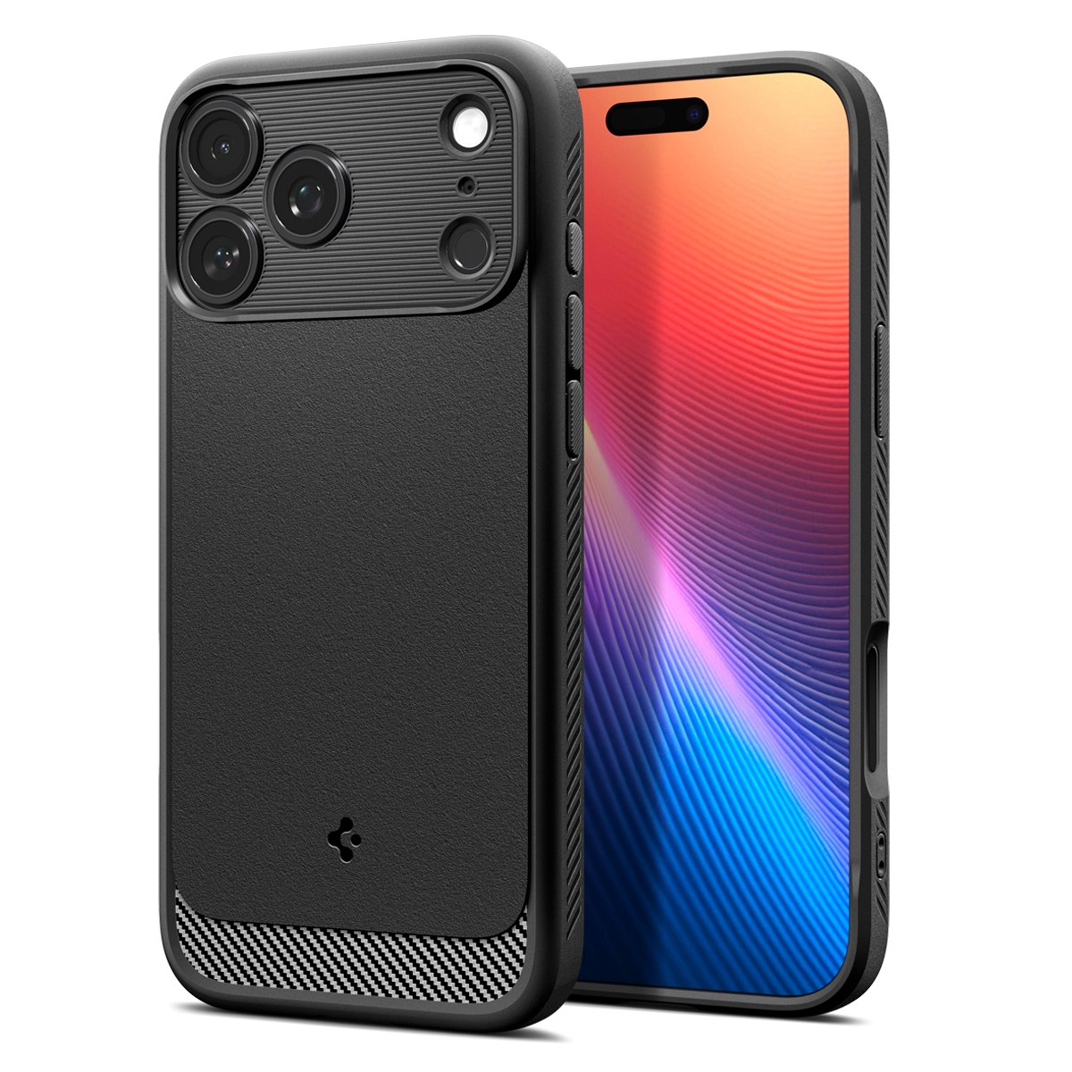 Ovitek Spigen "Rugged Armor MagFit" za iPhone 17 Pro Max - matte black
