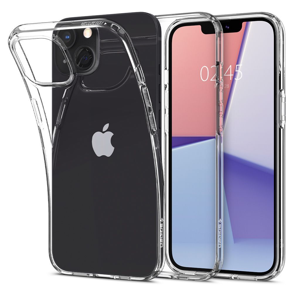 Ovitek Spigen "Liquid Crystal" za iPhone 13 - crystal clear