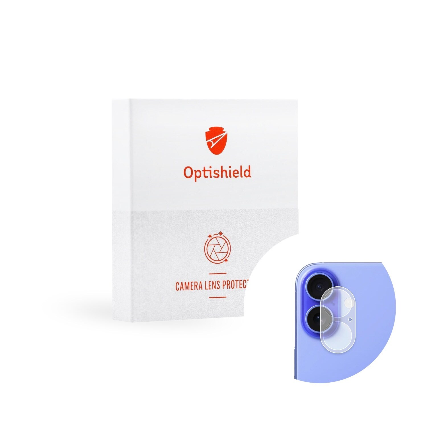 Visokokakovostno zaščitno steklo za zadnjo kamero za iPhone Air Optishield Pro