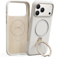 Premium ovitek Torras "QPRO Silicone" za iPhone 17 Pro Max - bel