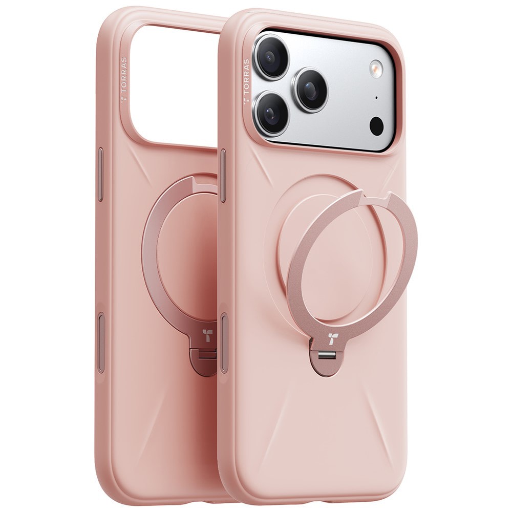 Premium ovitek Torras "QPRO Silicone" za iPhone 17 Pro Max - roza