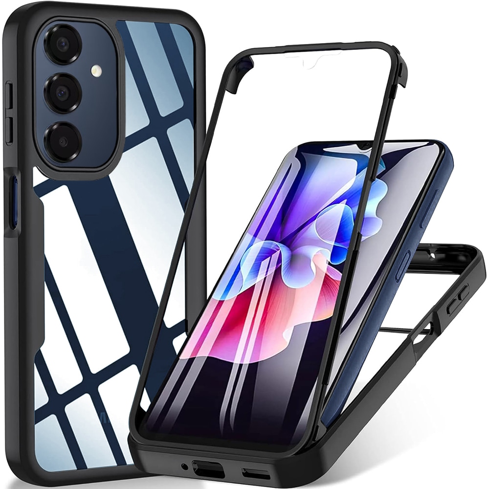 Hibridni Full body ovitek Techsuit "ColorVerse 360" za Samsung Galaxy A16 4G / A16 5G / A17 4G / A17 5G - black