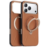 Premium ovitek Torras "Q3 VegSkin" za iPhone 17 Pro - amber brown
