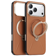 Premium ovitek Torras "Q3 VegSkin" za iPhone 17 Pro Max - amber brown
