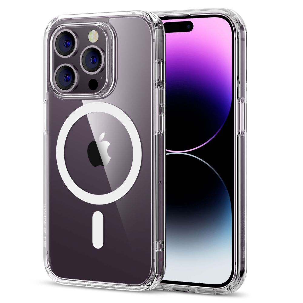Hibridni ovitek ESR "Classic Hybrid HaloLock" za iPhone 14 Pro - clear