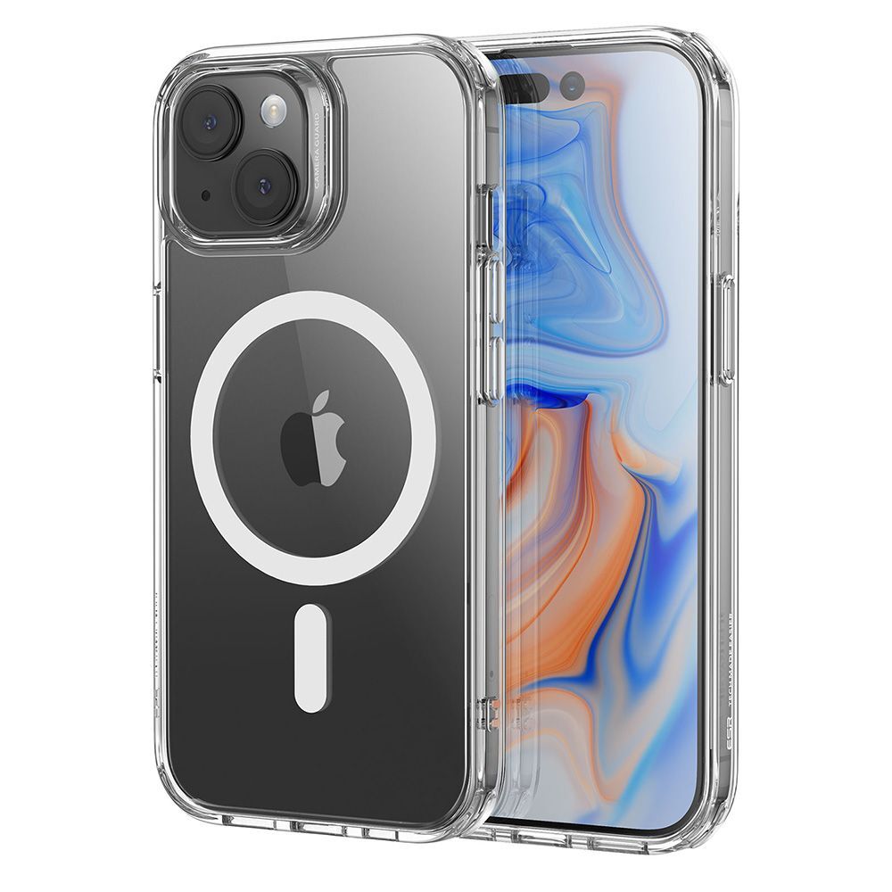 Hibridni ovitek ESR "Classic Hybrid HaloLock" za iPhone 15 - clear