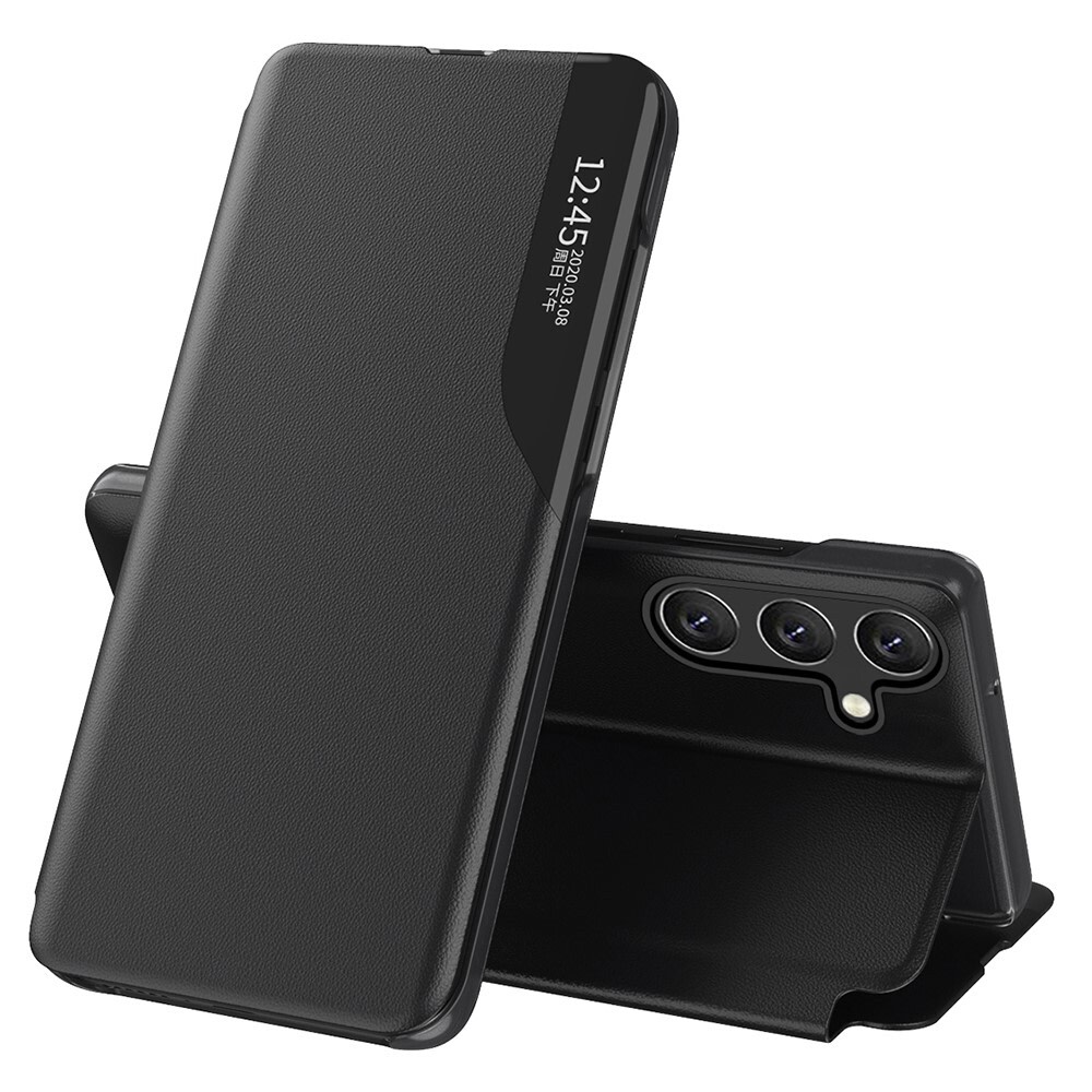 Etui "Edge View" za Samsung Galaxy A17 4G / A17 5G - črn