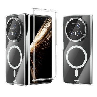 Trden magnetni ovitek ABEEL za Honor Magic V5 - prozoren