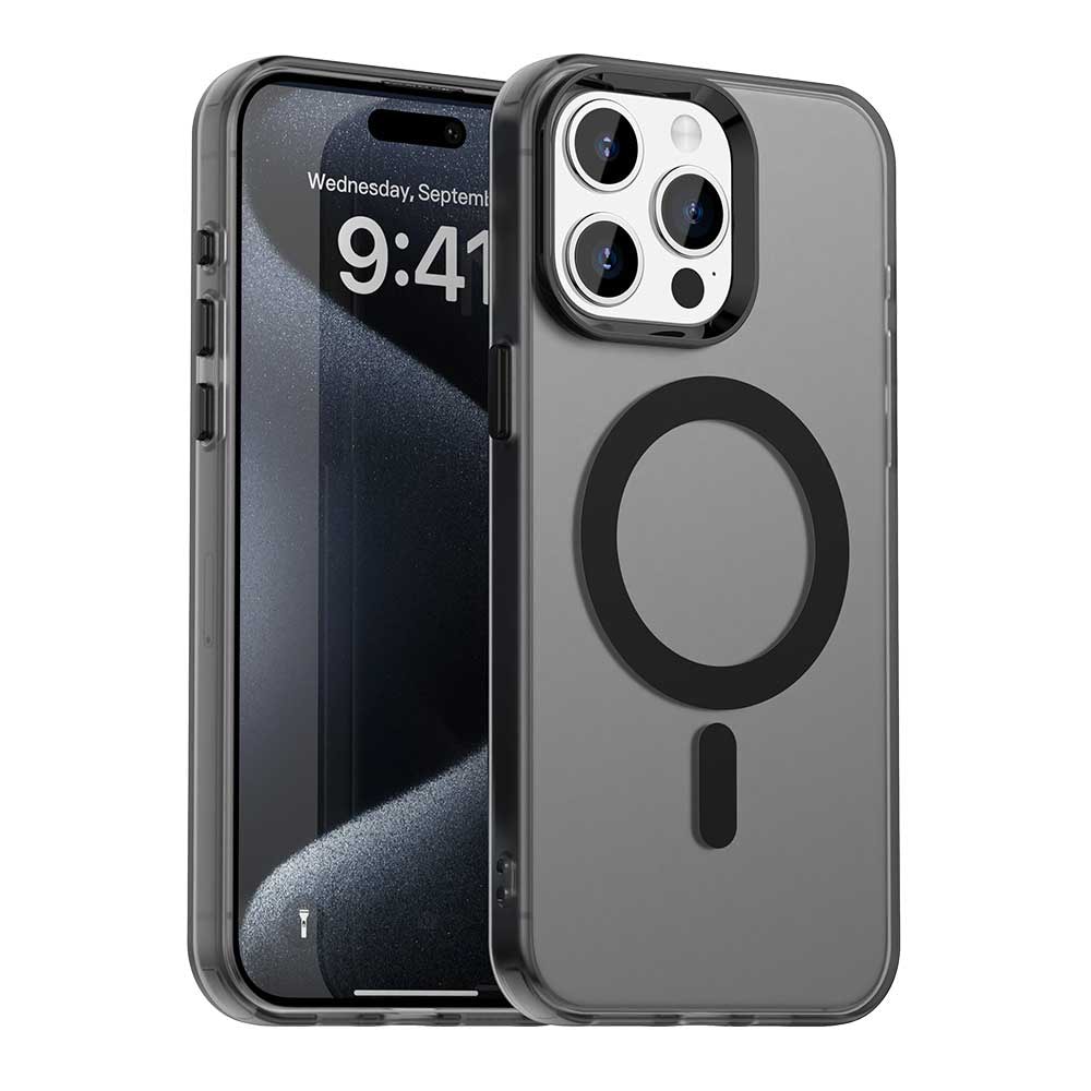 Hibridni ovitek Techsuit "CandyCase MagSafe" za iPhone 15 Pro Max - black