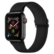 Pleten najlonski pas za uro Apple Watch (42 / 44 / 45 / 46 / 49 mm) - black