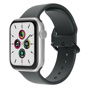 Silikonski pas za uro Apple Watch (42 / 44 / 45 / 49 mm) - črn Silikonski pas za uro Apple Watch (42 / 44 / 45 / 49 mm) - črn