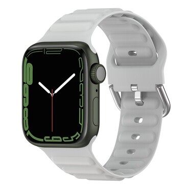 Nadomestni silikonski pas za uro Apple Watch (42 / 44 / 45 / 46 / 49 mm) "Waves" - gray Nadomestni silikonski pas za uro Apple Watch (42 / 44 / 45 / 46 / 49 mm) "Waves" - gray