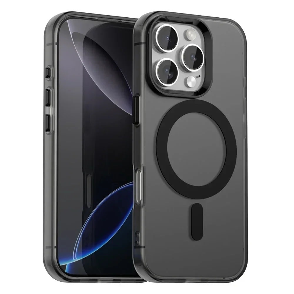 Hibridni ovitek Techsuit "CandyCase MagSafe" za iPhone 16 Pro Max - black