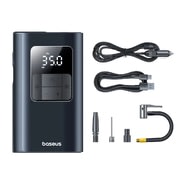 Avto kompresor Baseus PrimeTrip VA1 z možnostjo žične in brezžične uporabe, svetilko in power bank funkcijo - black