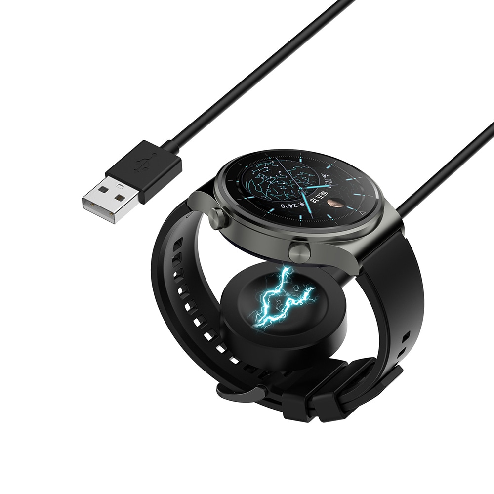 Polnilna postaja Techsuit za brezžčično polnjenje 10W za Huawei Watch 4 / 4 Pro / Honor 4 Pro - črna