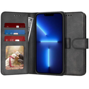 Etui Techsuit "Diary Book" za iPhone 13 Pro Max - črn Etui Techsuit "Diary Book" za iPhone 13 Pro Max - črn