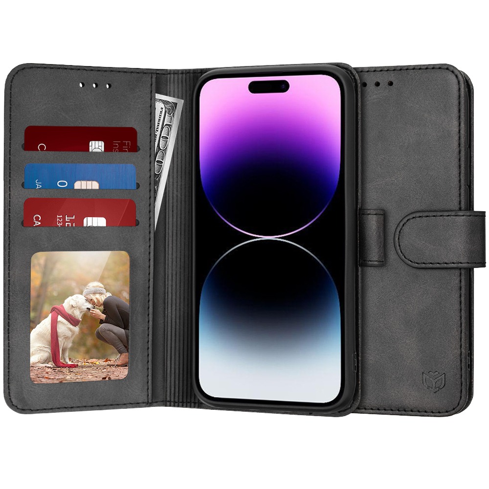 Etui Techsuit "Diary Book" za iPhone 14 Pro Max - črn