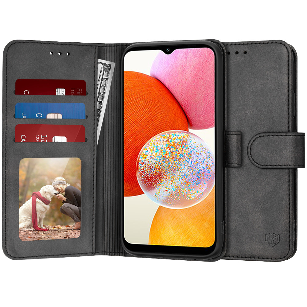 Etui Techsuit "Diary Book" za Samsung Galaxy A14 4G / A14 5G - črn