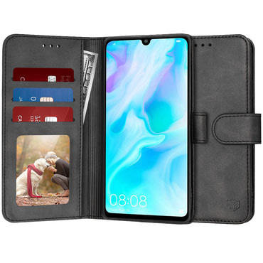 Etui Techsuit "Diary Book" za Huawei P30 Lite - črn
