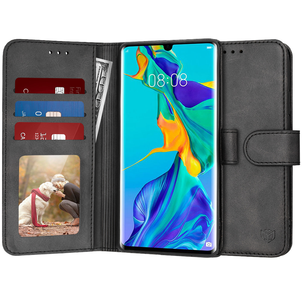 Etui Techsuit "Diary Book" za Huawei P30 Pro - črn