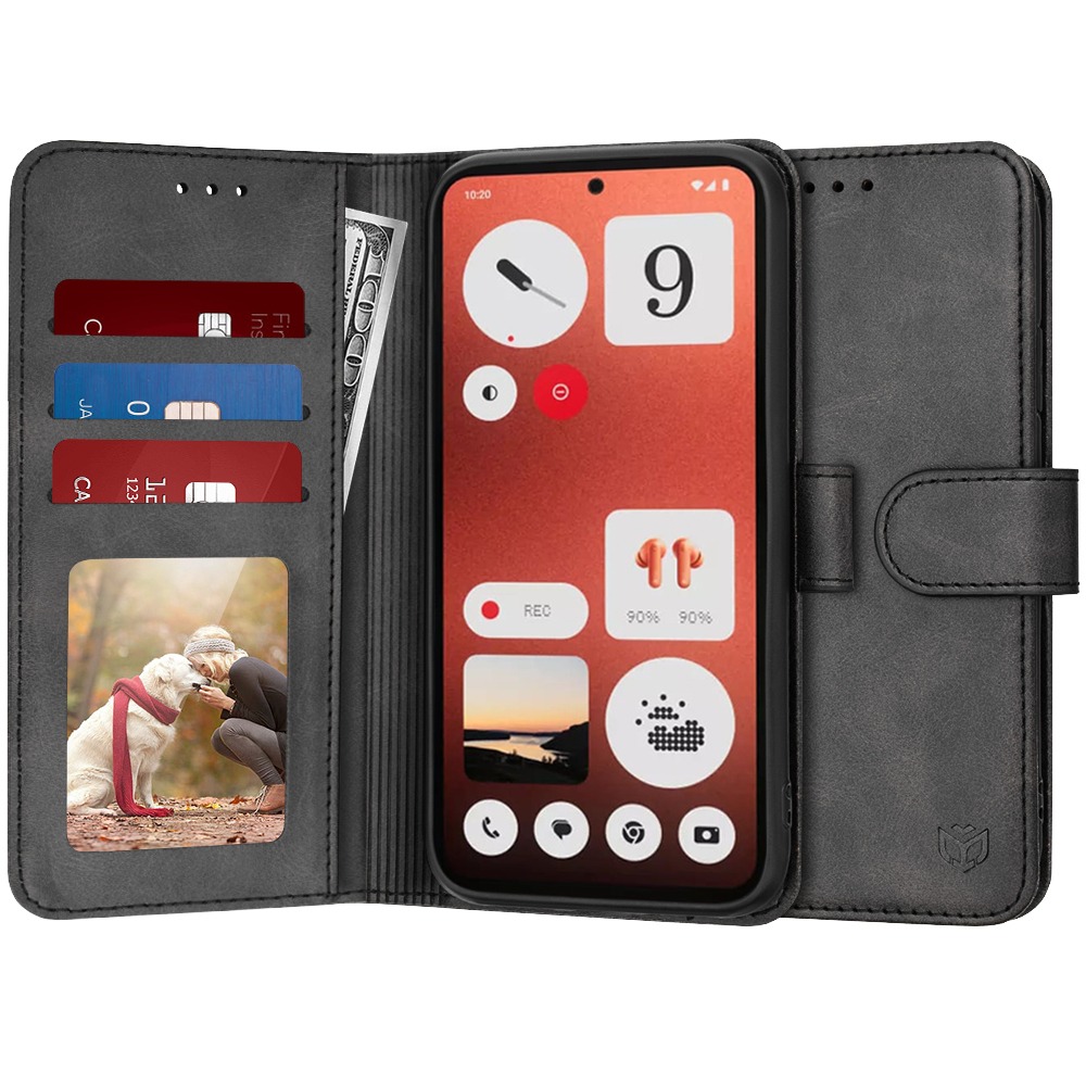 Etui Techsuit "Diary Book" za Nothing CMF Phone 1 - črn