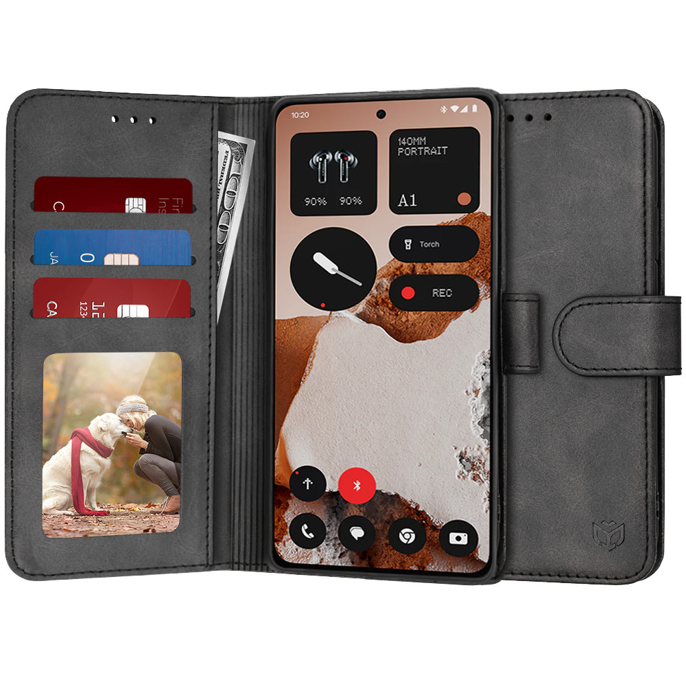 Etui Techsuit "Diary Book" za Nothing CMF Phone 2 Pro - črn