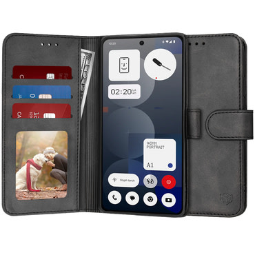 Etui Techsuit "Diary Book" za Nothing Phone (3a) Pro - črn