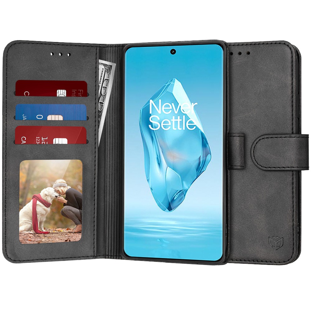 Etui Techsuit "Diary Book" za OnePlus 12R - črn