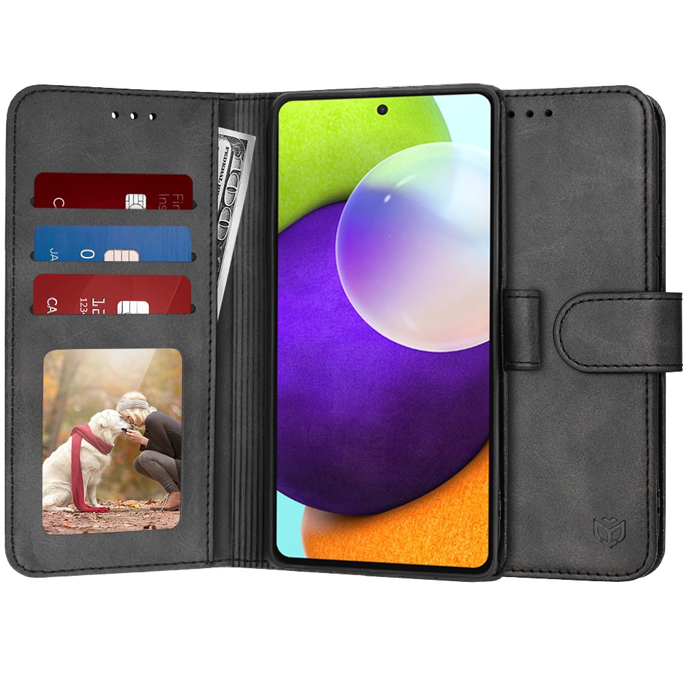 Etui Techsuit "Diary Book" za Samsung Galaxy A52 / Galaxy A52 5G / Galaxy A52s 5G - črn
