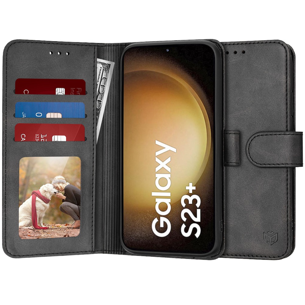 Etui Techsuit "Diary Book" za Samsung Galaxy S23 Plus - črn