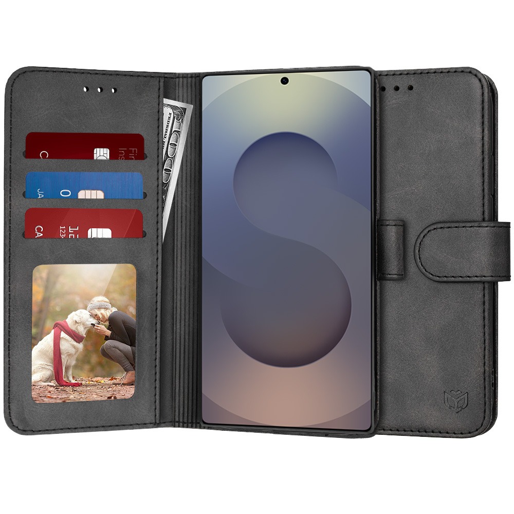 Etui Techsuit "Diary Book" za Samsung Galaxy S25 Ultra - črn