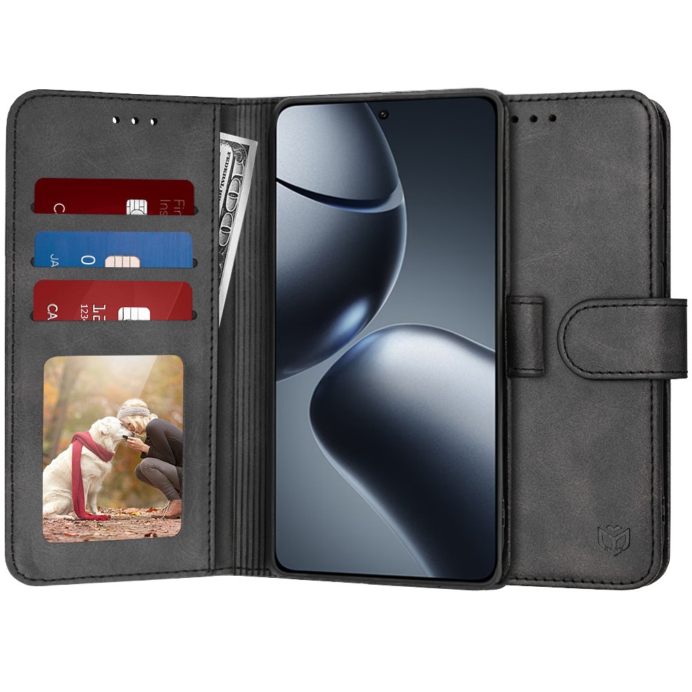 Etui Techsuit "Diary Book" za Xiaomi 14T Pro - črn