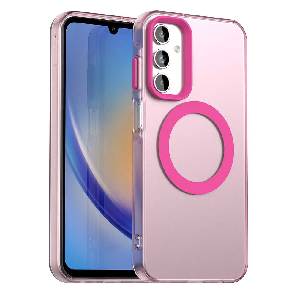 Hibridni ovitek Techsuit "CandyCase MagSafe" za Samsung Galaxy A15 - pink