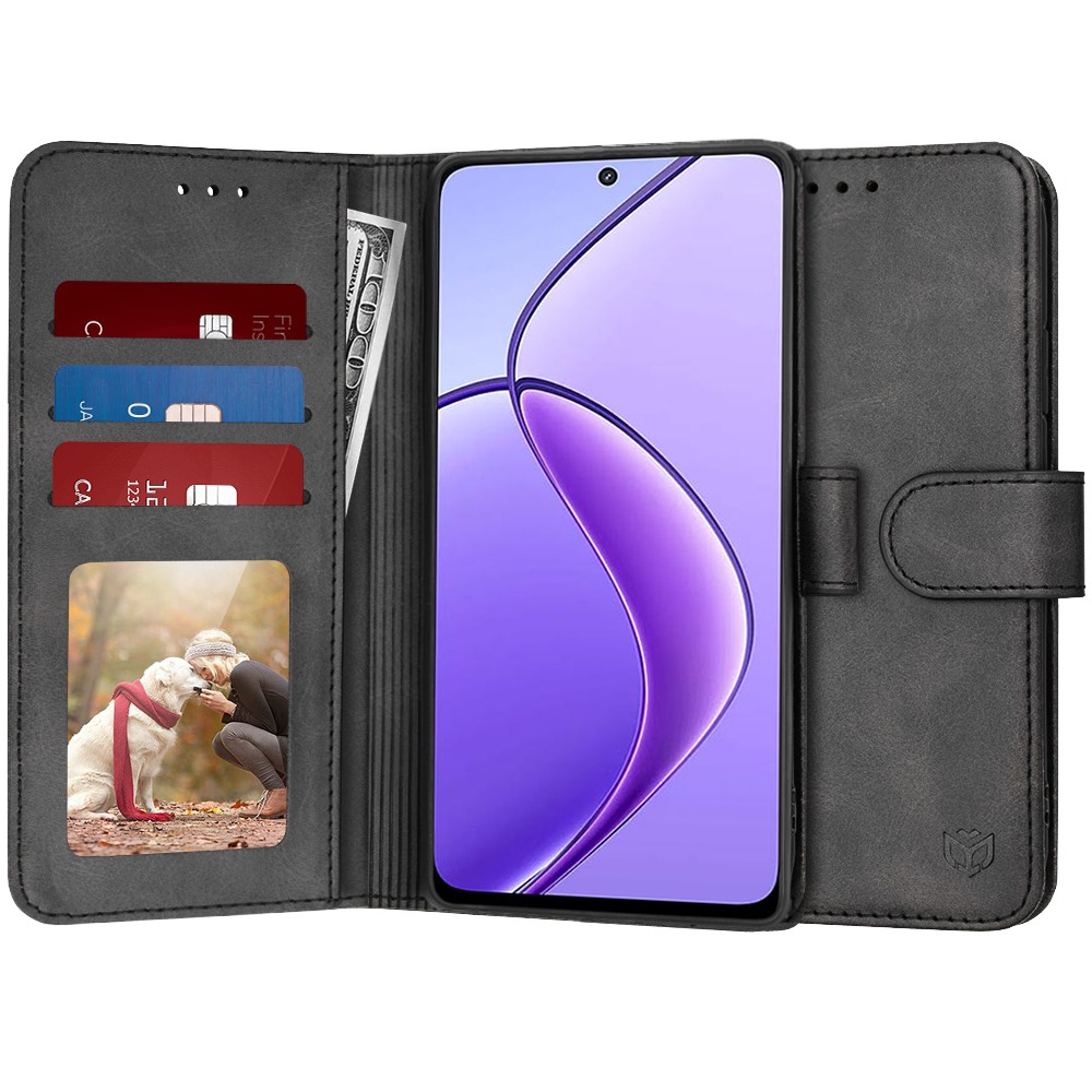 Etui Techsuit "Diary Book" za Realme 12 / 12x - črn