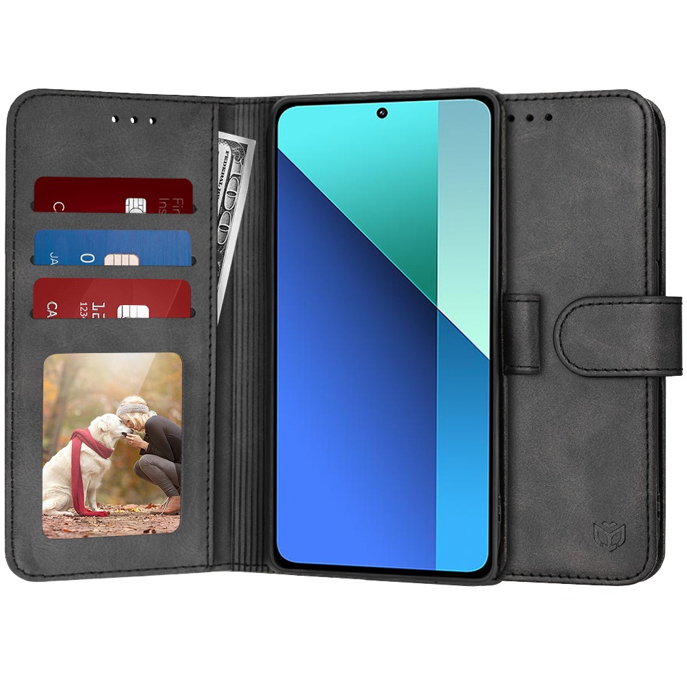 Etui Techsuit "Diary Book" za Xiaomi Redmi Note 13 4G - črn