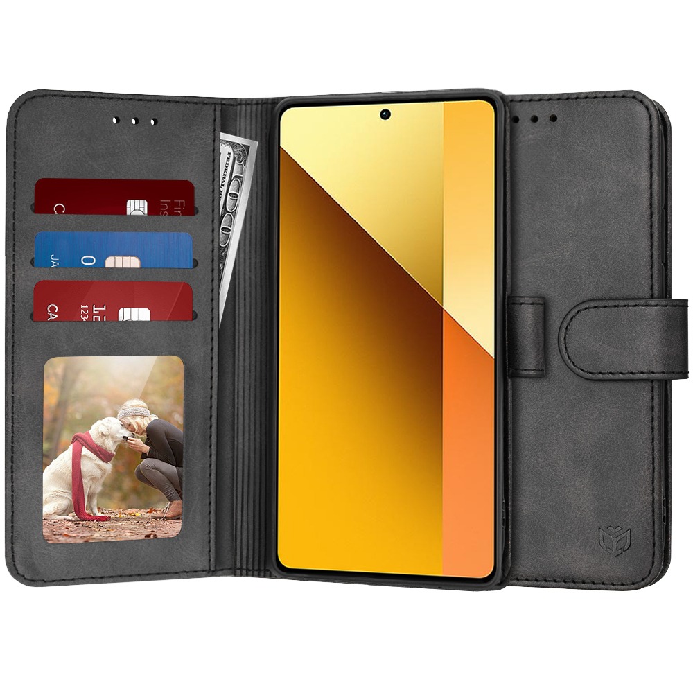 Etui Techsuit "Diary Book" za Xiaomi Redmi Note 13 5G - črn