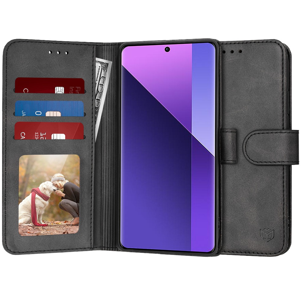Etui Techsuit "Diary Book" za Xiaomi Redmi Note 13 Pro Plus 5G - črn