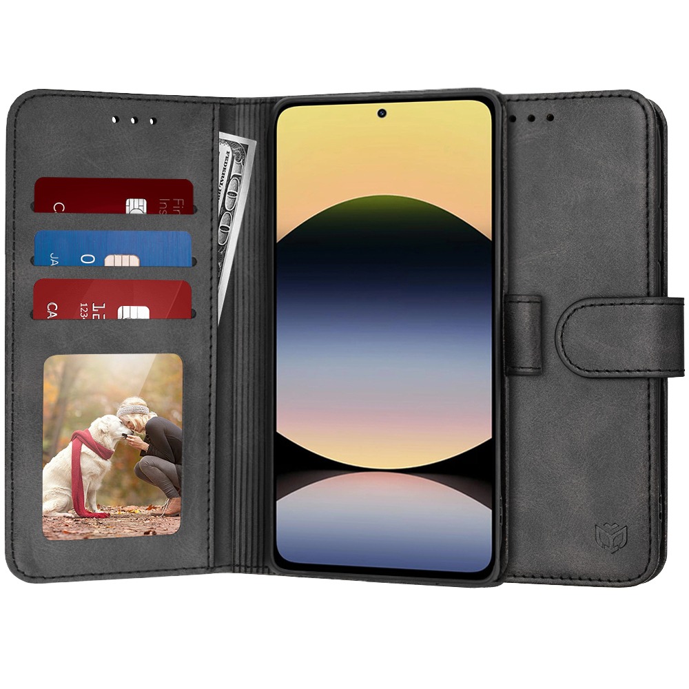 Etui Techsuit "Diary Book" za Xiaomi Redmi Note 14 5G - črn