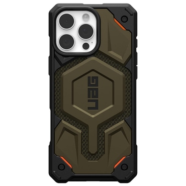 Ovitek UAG "Monarch Pro Kevlar Mag" za iPhone 16 Pro Max - kevlar element green