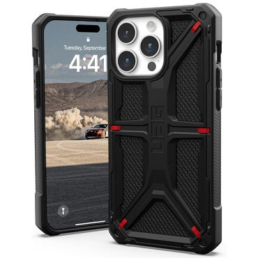 Ovitek UAG "Monarch" za iPhone 15 Pro Max - kevlar black