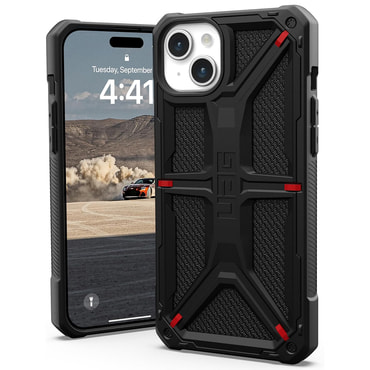 Ovitek UAG "Monarch" za iPhone 15 Plus - kevlar black