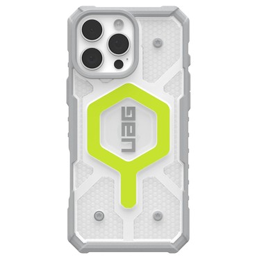 Ovitek UAG "Pathfinder Clear MagSafe" za iPhone 16 Pro Max - active neon