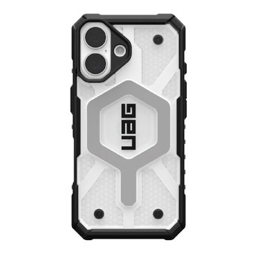 Ovitek UAG "Pathfinder Clear MagSafe" za iPhone 16 - ice silver