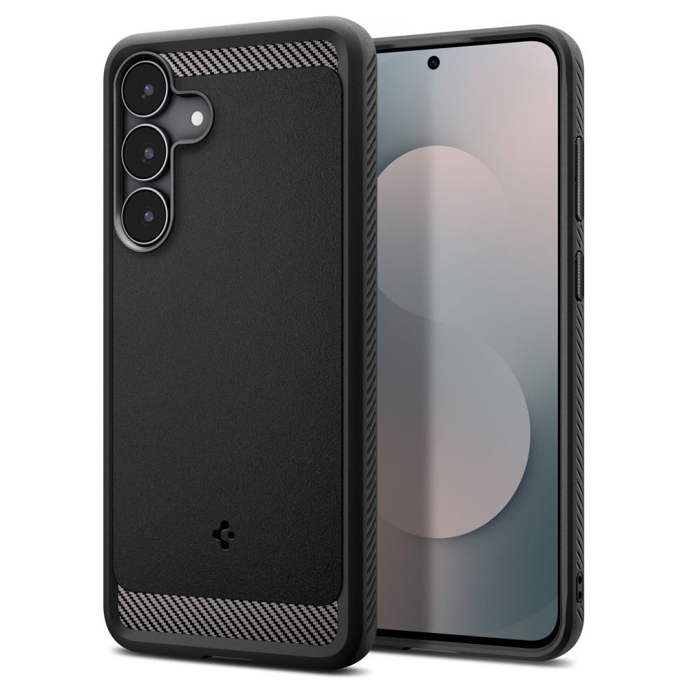 Ovitek Spigen "Rugged Armor" za Samsung Galaxy S25 FE - black
