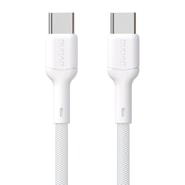 Pleten USB-C v USB-C polnilni in podatkovni kabel Dudao "L9C" 65W in PD tehnologijo - 2m - bel