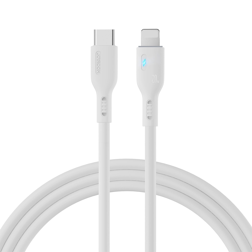 Lightning v USB-C polnilni in podatkovni kabel Dudao "A13" 20W in 480 Mbps prenosa podatkov - 2m - bel
