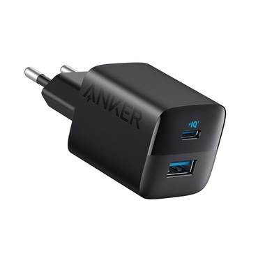 Stenski polnilec Anker "323" 33W z USB-C in USB-A vhodom - črn Stenski polnilec Anker "323" 33W z USB-C in USB-A vhodom - črn