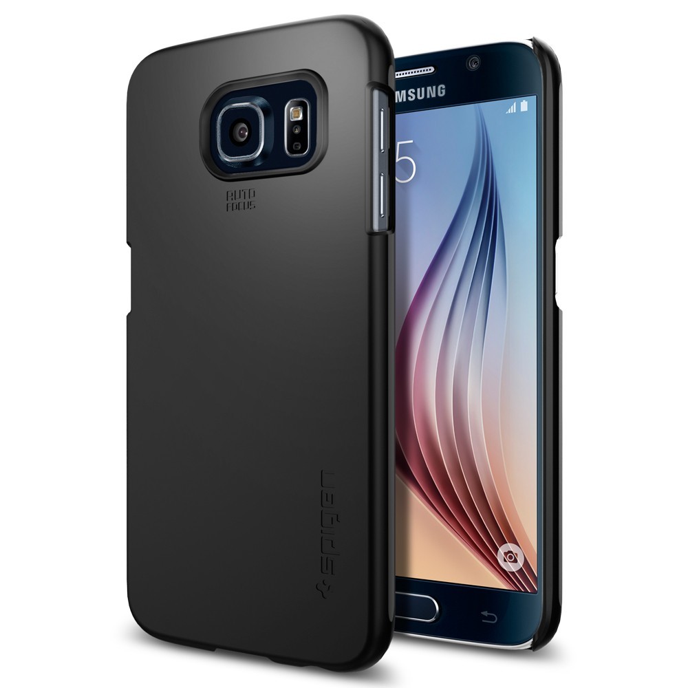 Ovitek Spigen SGP "Thin Fit" za Samsung Galaxy S6 - smooth black