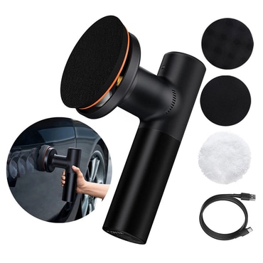 Brezžični električni polirni stroj Baseus "CRDLQ" z dvema stopnjama hitrosti in tremi različnimi nastavki - black